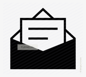 Letter In Envelope Vector Icon Svg Freeuse - Opened Email Icon Png