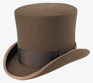 Mad Hatter Top Hat - Pecan Victorian Top Hat