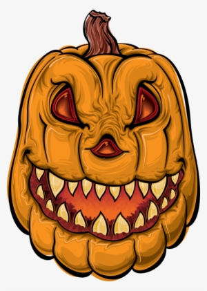 Pumpkin,happy - Demonic Pumpkin Art Throw Blanket