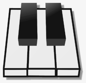 Mb Image/png - Piano Keys Shower Curtain