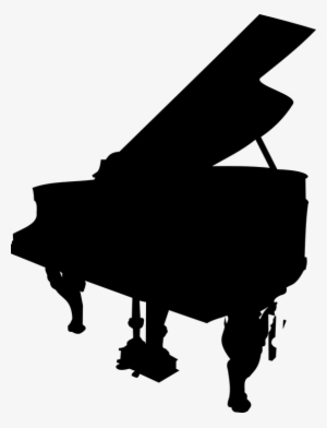Grand Piano Black Free Vector Graphic On - Grand Piano Silhouette