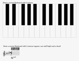 Drawing A Keyboard With Scalable Size And Correct Positions - 2 Octave Piano Keyboard