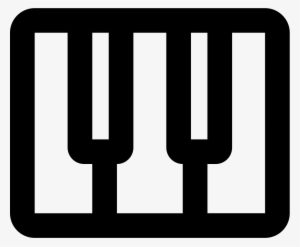 Piano Keys Outlined Instrument - Piano