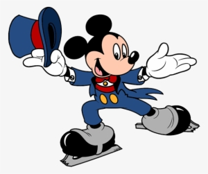 Mickey Skating - Mickey Mouse On Ice Skates