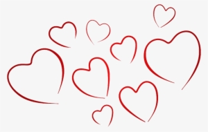Valentine's Hearts - Free Hearts Black And White Clipart