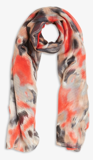 Patterned Scarf Red - Scarf