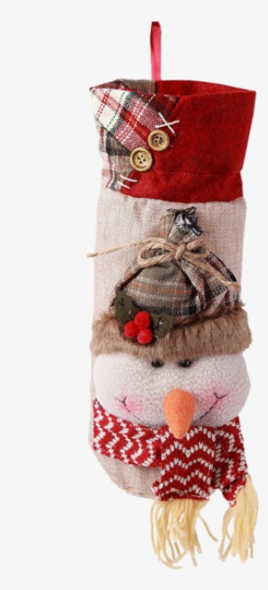 Hiliss 2pcs Snowman Santa Claus Christmas Candy Bag - Christmas Day