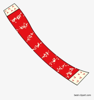 Free Red Scarf Clipart - Bag Tag