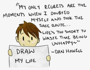 From The Video "draw My Life\ - Dan Howell
