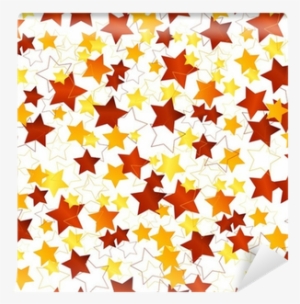 Seamless Background With Golden Stars Wall Mural • - Floral Design