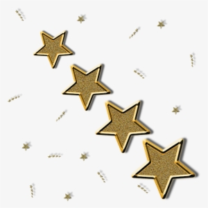 Golden Stars - Guess Ube82047 Frame Earrings