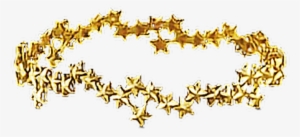 Crown Gold Stars Golden Goldencrown - Transparent Yellow Aesthetic Png