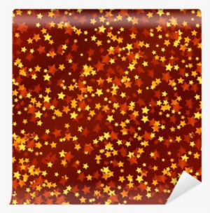 Seamless Background With Golden Stars Wall Mural • - Canvas