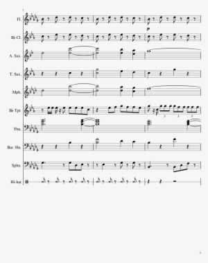 Digits Sheet Music Composed By N - You Never Can Tell Sax Part