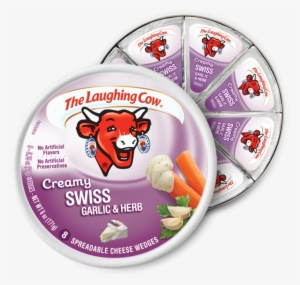 Open Garlic Herb - Laughing Cow Creamy Spicy Pepper Spreadable Cheese