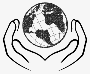 Globe Black And White Globe Logo Png - Save Our Earth