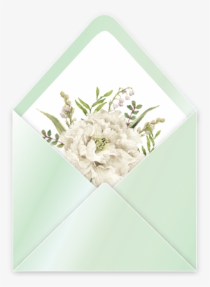 White Wedding Envelope Liner Soft Green - 1990-1 Laptop Sleeve - 13"