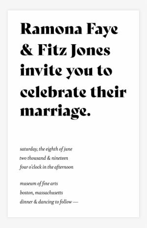 Oath Invitation & Envelope