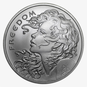 The 2018 Usa Freedom Girl 1oz Silver Shield Round Is - Piece Espagne 1945