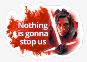 Viber Sticker «star Wars - Star Wars: The Last Jedi - Kylo Ren Brushstroke Canvas,