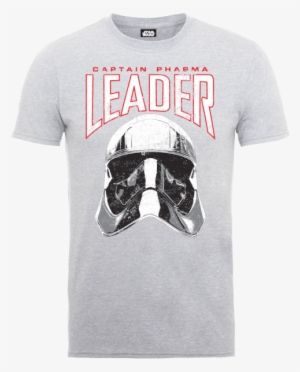 Star Wars The Last Jedi Captain Phasma Men's Grey T-shirt - Star Wars Boys The Last Jedi Leader Helmet Sweatshirt