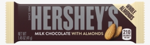 Hershey's, Milk Chocolate With Almonds Bar, - Hersheys Bar With Almonds