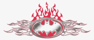 Batman Steel Flames Logo Kid's T-shirt - Emblem