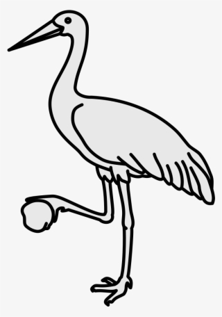 This Image Rendered As Png In Other Widths - Coat Of Arms Crane