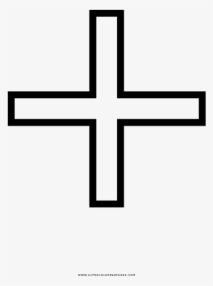 Medical Cross Coloring Page - Cross