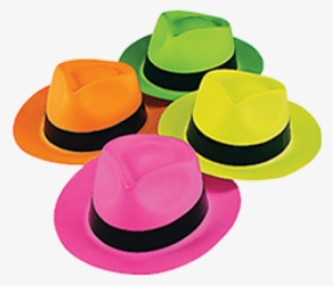 Neon Gangster Hats - Neon Hats