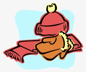 Sunday School Collecting Hats/mittens - Hat And Scarves Clipart