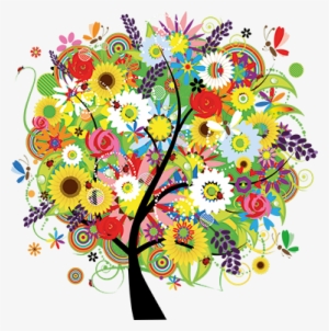 Summer Flowers Wall Sticker - 花 の イラスト かわいい