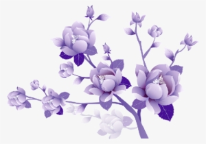 Purple Flowers, Purple Wildflowers, Flower Clipart, - Purple Flowers Clip Art