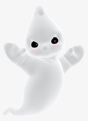 3d Angry Cute Ghost Png Clipart - Ghost Clipart Transparent Background