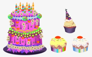 Birthday Cupcakes Free Download - Birthday Cup Cake Cartoon