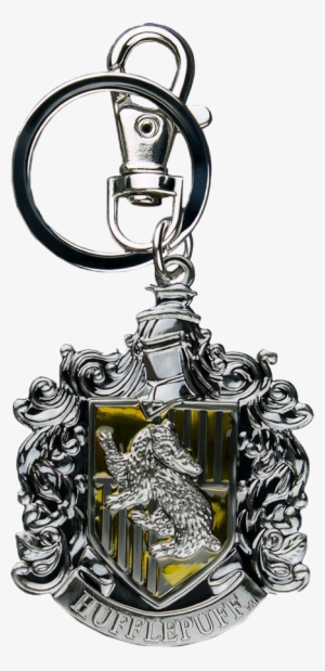 Hufflepuff Logo Metal Keychain - Harry Potter - Hufflepuff Logo Metal Keychain