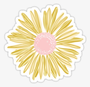Gold Flower Sticker - Sticker