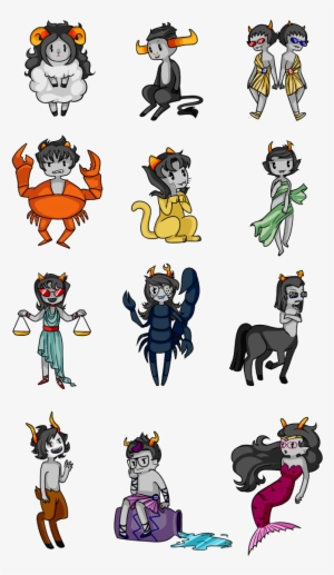 Graphic Freeuse Library By Chrysolith On Deviantart - Homestuck Zodiac Trolls