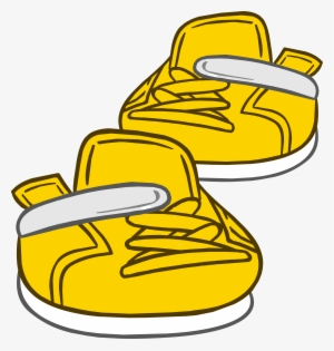 Gold Sneakers Clothing Icon Id 6176 - Club Penguin Gold Shoes