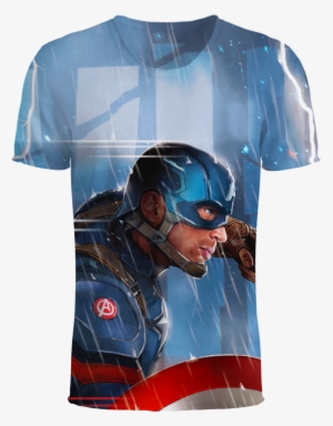 Captain America The Avenger Movie 3d T-shirt - Captain America Civil War Maxi Poster