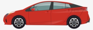 Toyota Prius Cartoon - Hatchback