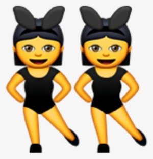 Twins Clipart Emoji - Woman With Bunny Ears Emoji Transparent PNG