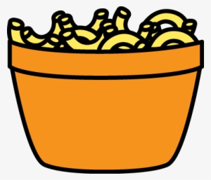 Pasta Clip Art - Cartoon Bowl Of Mac And Cheese