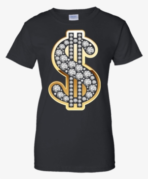 Dollar Sign Gold Diamond Bling T Shirt Https Vancouver T Shirt From Trailer Park Boys Transparent Png 600x600 Free Download On Nicepng - bling t shirt roblox