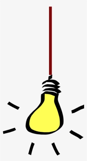 Bulb Pencil And In Color - Hanging Light Bulb Png
