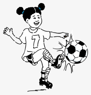 Png Royalty Free Stock Collection Of Kick High Quality - Play Soccer Clipart Black And White