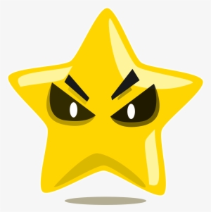 Evil Star Character Cute Jpg Royalty Free - Star With Hat Clip Art