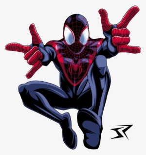 Ultimate Spiderman Miles Morales By Jonathanpiccini-jp - Ultimate Spiderman Miles Morales Png