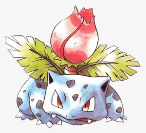 • Pokemon Nintendo Venusaur Bulbasaur Ken Sugimori - Pokemon Ivysaur
