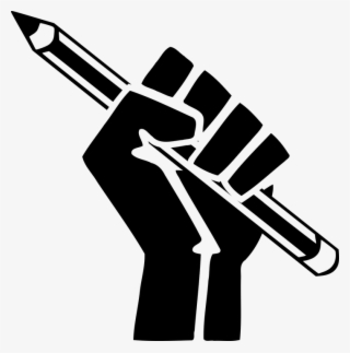 Pen Solidarity Fist - Je Suis Charlie Round Ornament